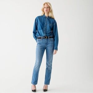 9” vintage slim-straight jeans in Lakeshore wash